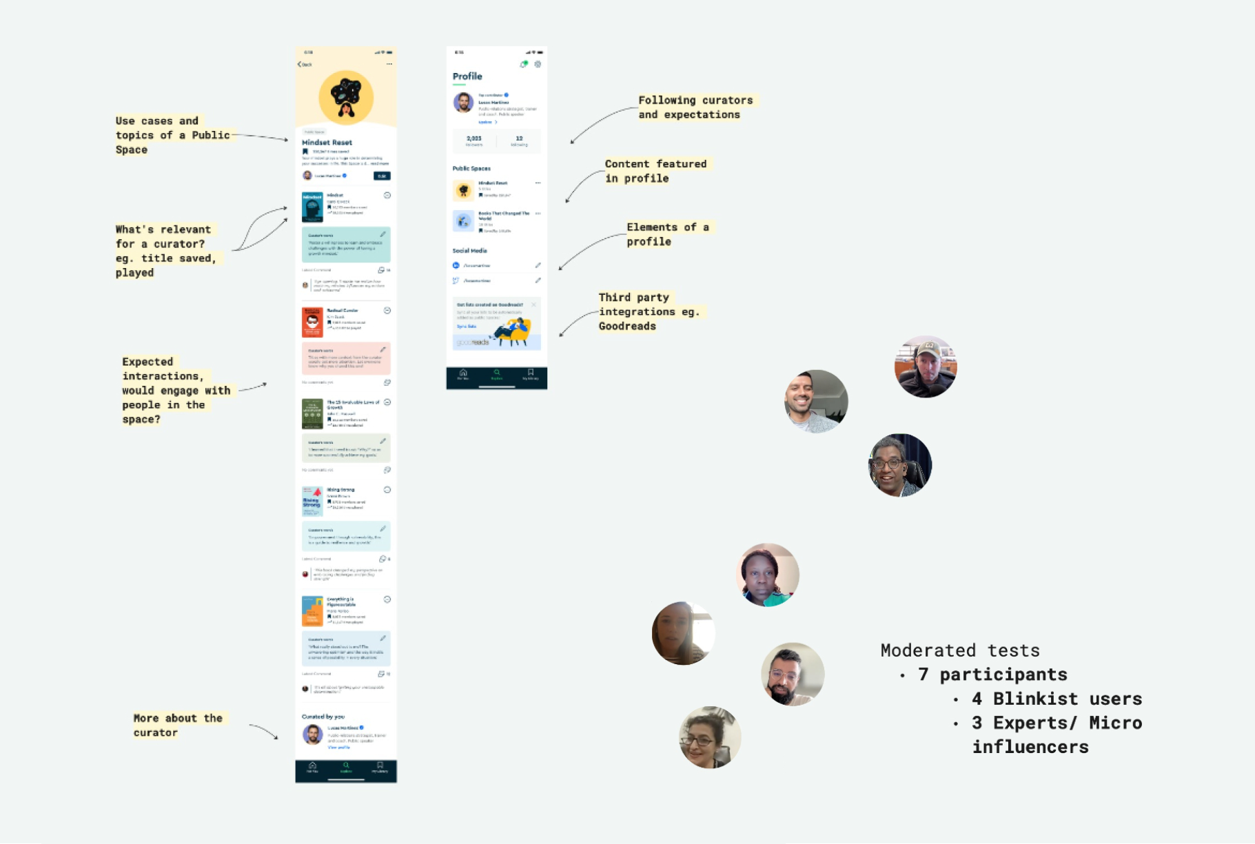 Moderated user testing for Public Spaces